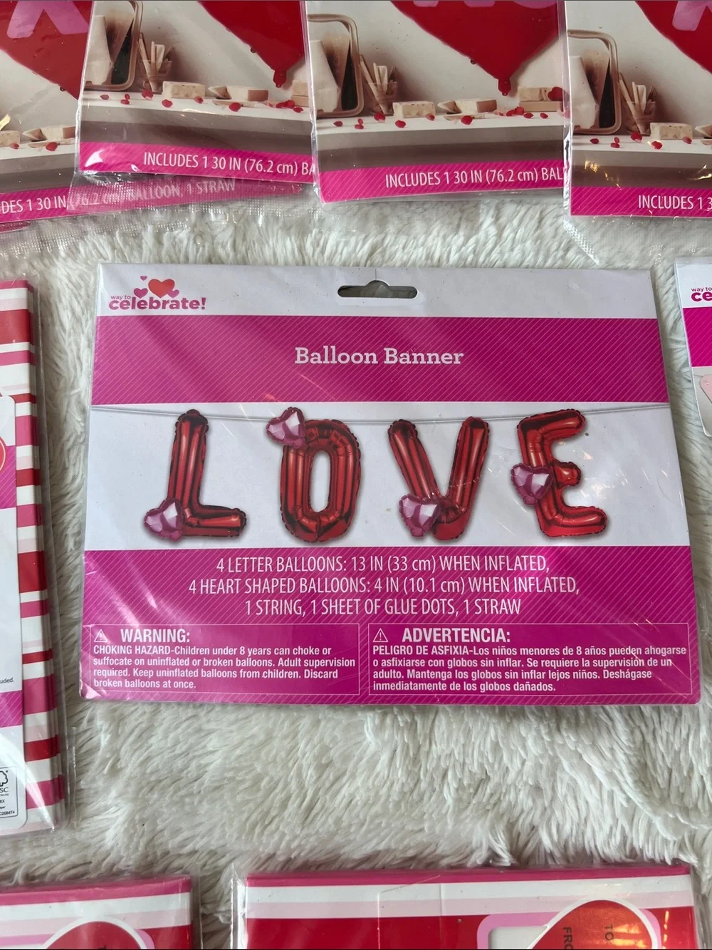 Valentine’s Day Decor Craft Bundle Balloon treat box garland